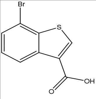 7- bromobenzo [b] thiophene -3- karboxýlsýra; CAS NO .: 19075-62-8